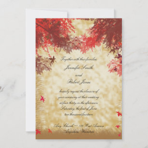Couleurs d'automne et Faire-part de mariage des Br
