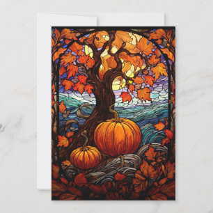 Couleurs d'automne Personnalisé Thanksgiving Carte