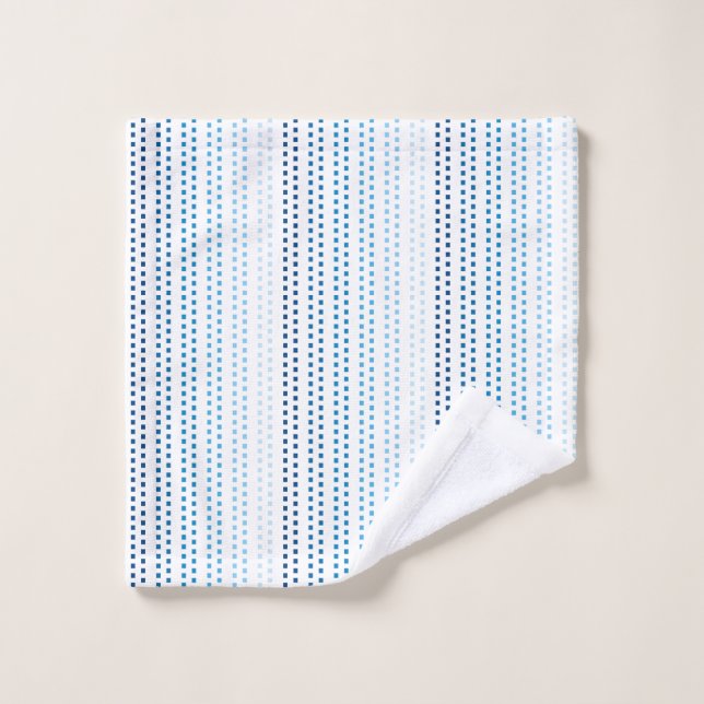 Couleurs de bleu avec couleur Arrière - plan chang (Gant de toilette)