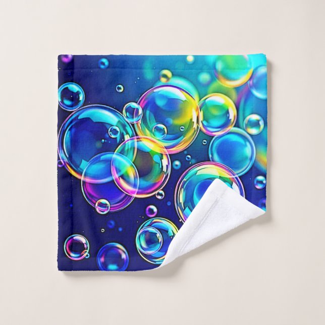 Couleurs de bulles magiques (Gant de toilette)