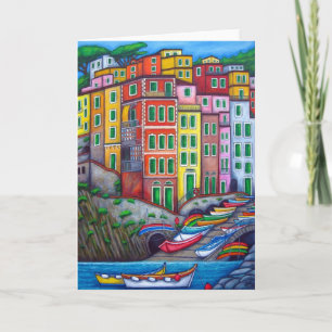 Couleurs de carte de voeux de Riomaggiore