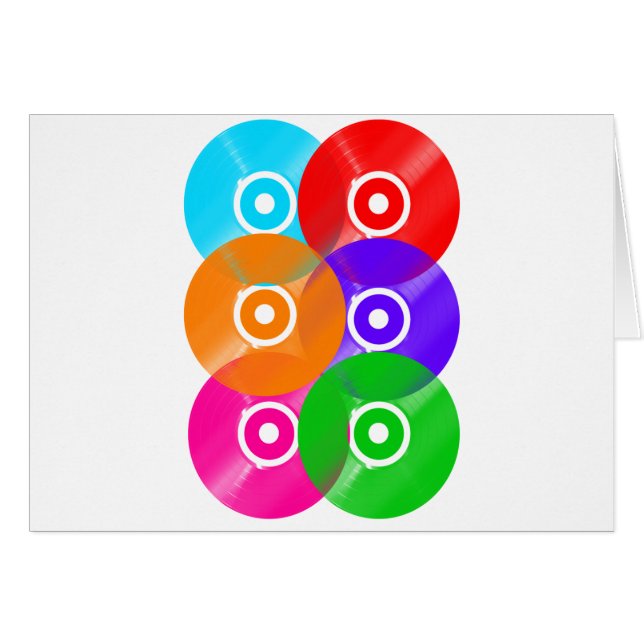 Couleurs de disque vinyle (Devant horizontal)