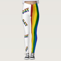 Couleurs de Fierté de Fleurs Gay Leggings rayés