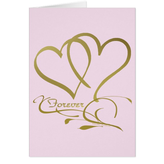 Couleurs de fond modifiables Forever Hearts Gold (Devant)