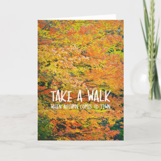 COULEURS DE LA Carte D'Accueil TOMBÉE