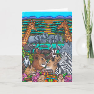 Couleurs de la carte de voeux d'Afrique du Sud