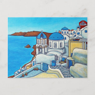 Couleurs de la carte postale de Santorin par Lisa