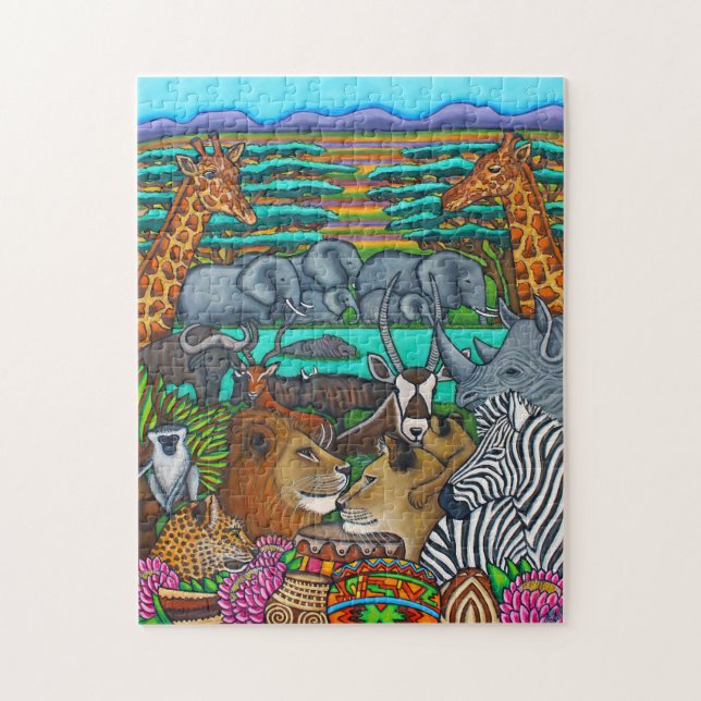 Couleurs de l'Afrique 10x14 - Puzzle de photos (Vertical)