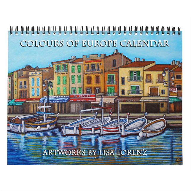 Couleurs de l'Europe Calendrier de 2 pages par Lis (Protection)