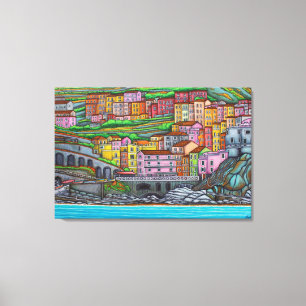 Couleurs de Manarola toile enrobée 36" x 24"