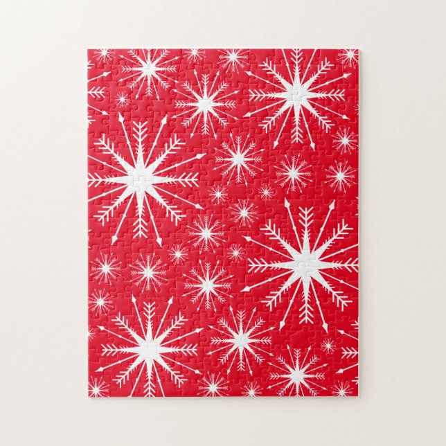 Couleurs de Noël et Snowflakes Jigsaw Puzzle (Vertical)