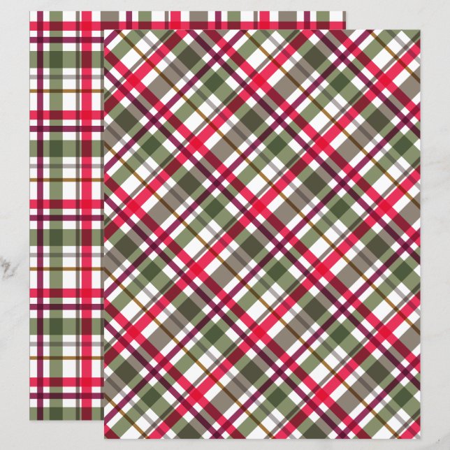 Couleurs de Noël utilisées (Devant / Derrière)