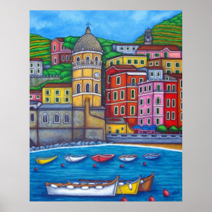 Couleurs de Riomaggiore par Lisa Lorenz Poster