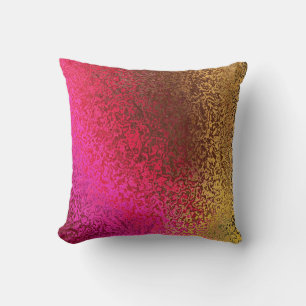 Couleurs de rose et d'or Motif Coussin