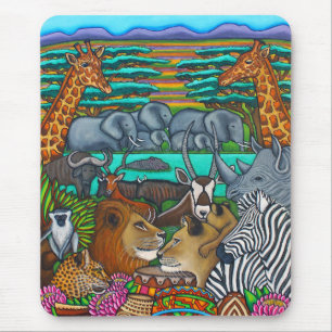 Couleurs de tapis de souris de l'Afrique par Lisa