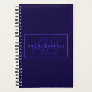 Couleurs Deep Purple Modernes Nom et Monogramme