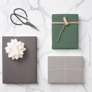 Couleurs d'hiver Enveloppement Papier Plat Feuille