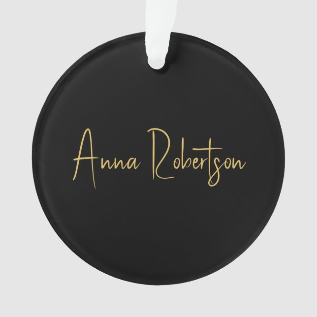 Couleurs d'or Noir Calligraphie professionnelle te (devant)