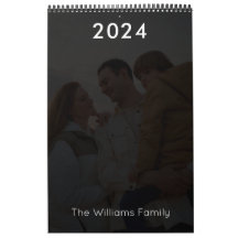 Couleurs du calendrier photo personnalisé moderne