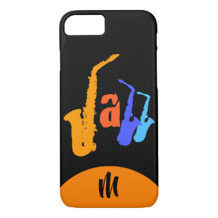 Couleurs du coque iphone noir de Jazz Monogram