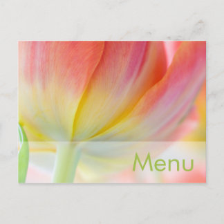 Couleurs du printemps ・ Menu Carte postale