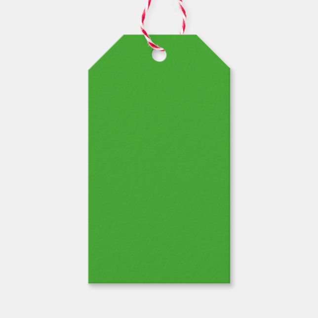 Couleurs éffrayantes - Étiquettes Cadeau Vert (Devant)