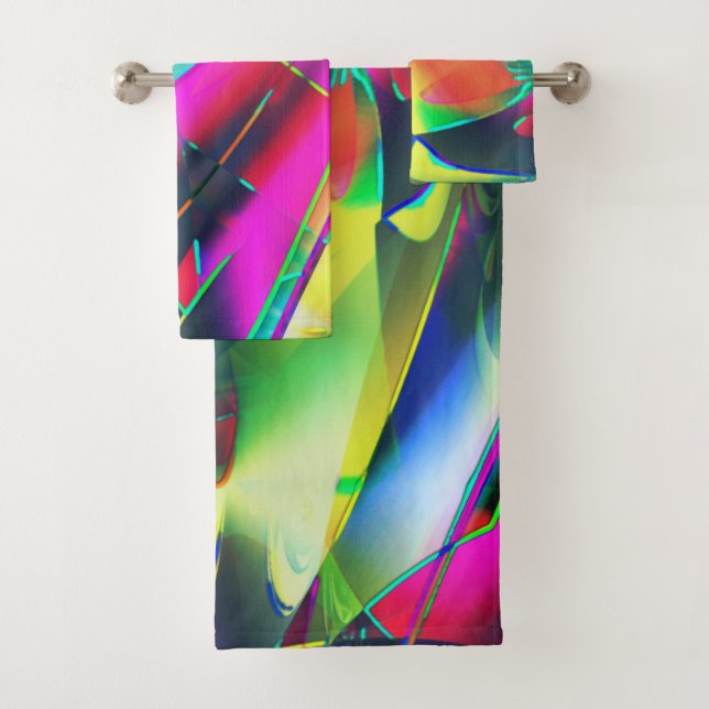 Couleurs extravagantes de formes abstraites et voy (En situation)
