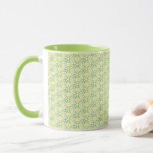 Couleurs géométriques Chaux Mug vert