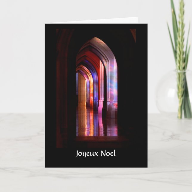 Couleurs glorieuses de cathédrale - carte de Noël (Devant)