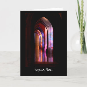 Couleurs glorieuses de cathédrale - carte de Noël