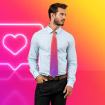 Couleurs Instagram | Cravate Ombre Sunset Homme<br><div class="desc">Personnalisez en ajoutant vos initiales au monogramme de cette cravate de soleil sombre et colorée pour hommes. Ce design présente la palette de couleurs Instagram.</div>