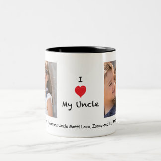 Couleurs J'aime ma tasse personnalisable d'oncle 2 photo