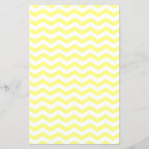 Couleurs jaune clair et blanc Zigzag Chevron Motif
