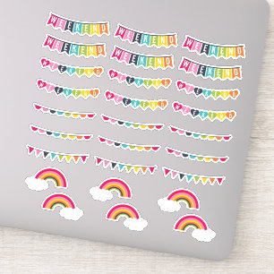 Couleurs Joyeuses   Autocollants pour Planificateu