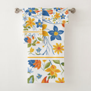 Couleurs joyeuses Fleurs d'été Motif