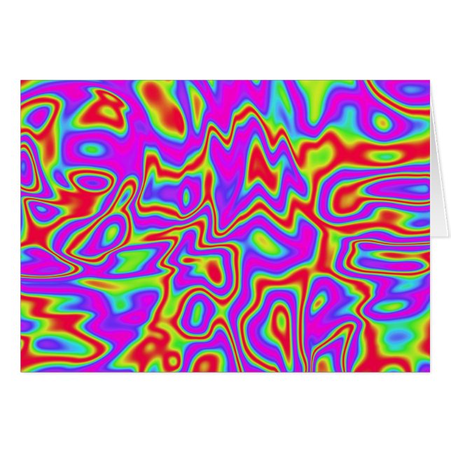 Couleurs liquides psychédéliques sauvages (Devant horizontal)