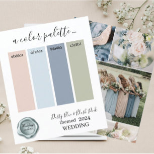 Couleurs Mariages bleu bleu clair rose pâle