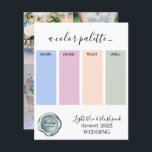 Couleurs Mariages bleu clair et rose vif Palette C<br><div class="desc">Couleurs Mariages bleu clair et rose vif Palette Card 2023</div>