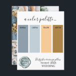 Couleurs Mariages bleu et orange foncé Palett<br><div class="desc">Couleurs Mariages bleu et orange Dusty Palette Card 2023</div>