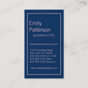 Couleurs modernes : : Carte de visite bleu et rose