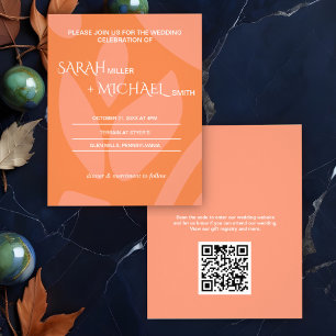 Couleurs modernes Collage Faire-part de mariage bu