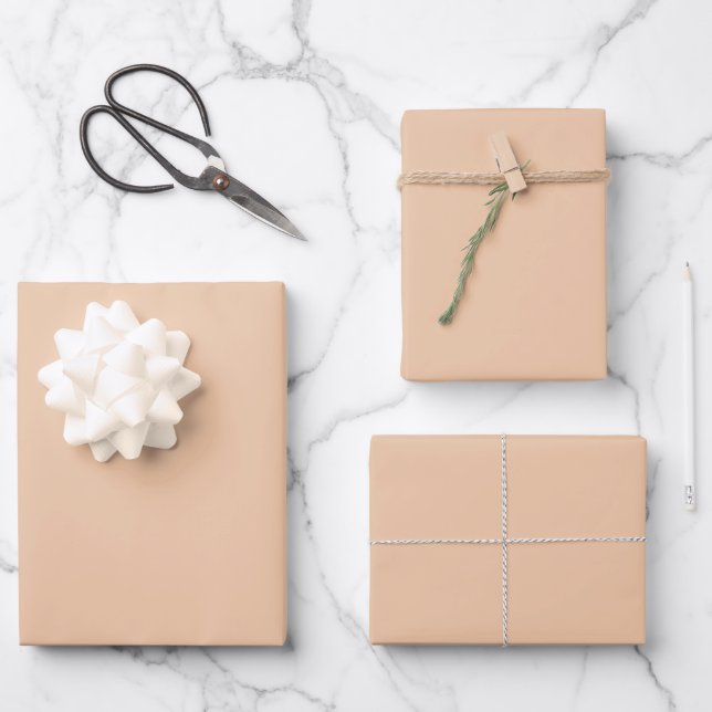 Couleurs modernes Peach Sky Wrapper Feuilles de pa (Recto)