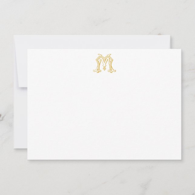 COULEURS MODIFIABLES MM Monogramme MM Crest Carte  (Devant)
