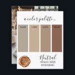 Couleurs neutres Mariage Palette Card 2023<br><div class="desc">Couleurs neutres Mariage Palette Card 2023</div>