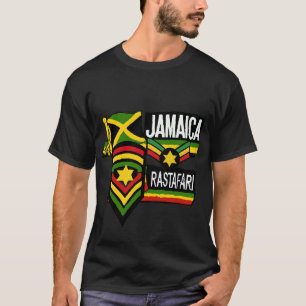Couleurs noires de Rastafarian de T-shirt de Rasta