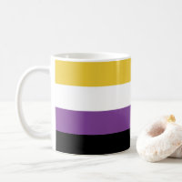 Couleurs non binaires Drapeau café Mug