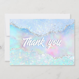 couleurs pastel Carte de remerciements de parties 