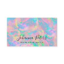 couleurs pastel carte de visite opal abstrait