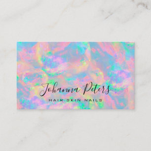 couleurs pastel carte de visite opal abstrait