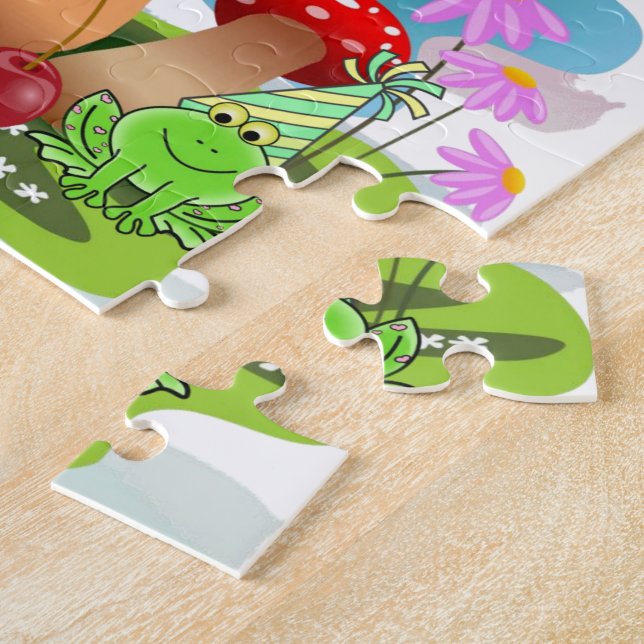 Couleurs pastel mignonnes Puzzles Joyeux anniversa (Côté)